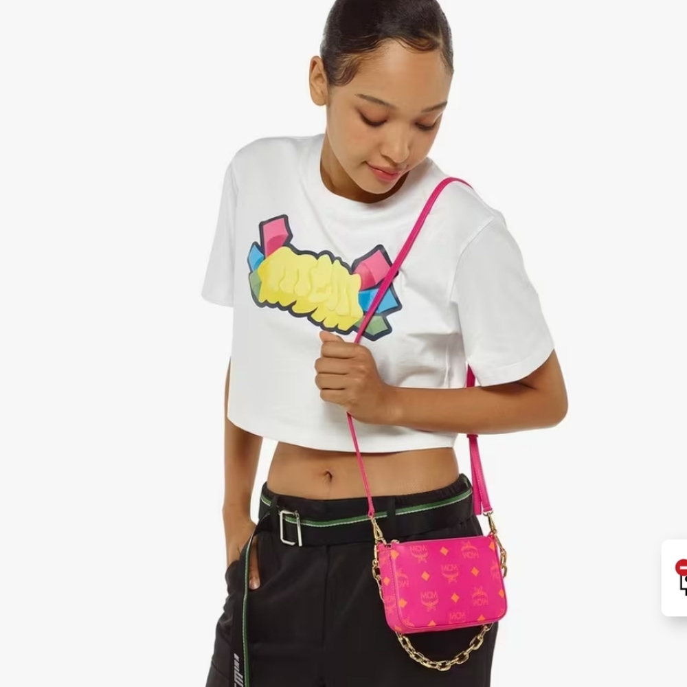 SOLD !! MCM Mini Color Splash Multi-Way Bag - Picture 2 of 10